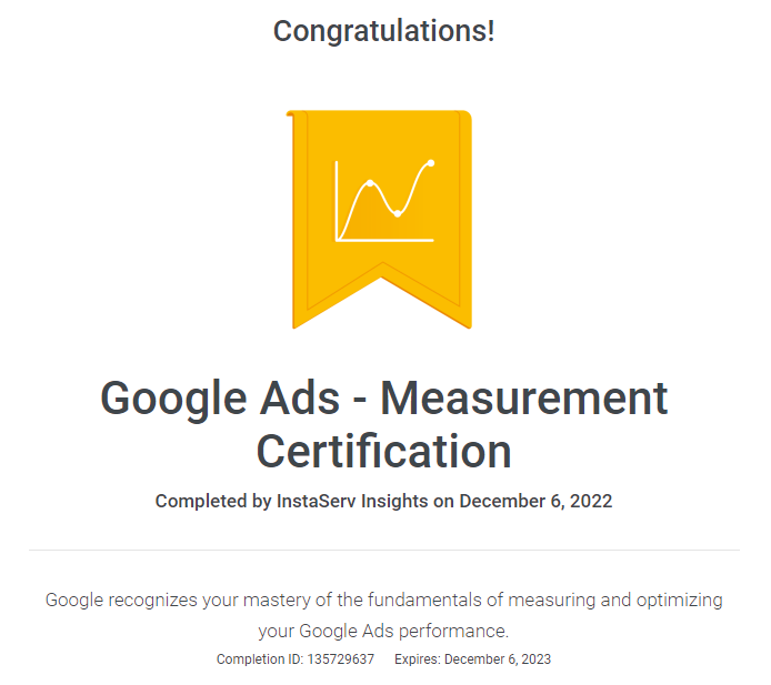 Google Ads Measurement
