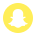 icons snapchat circled logo 