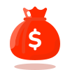 icons dollar bag 